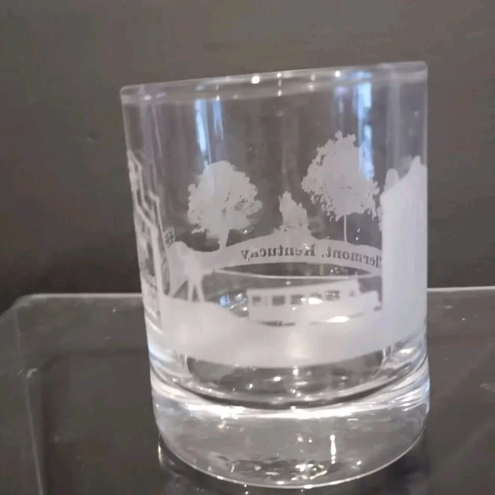 Jim Beam Distillery Double Etched Shot Glass‎ American Stillhouse Clermont KY